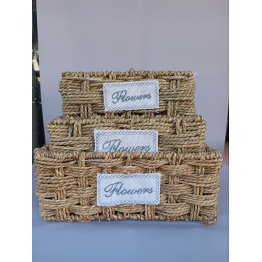 Rectangular Wicker Basket