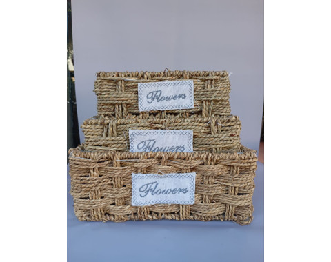 Rectangular Wicker Basket